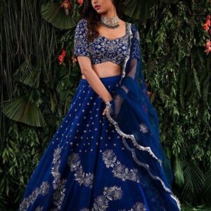 Xomantic Fashion Womens Semi Stitched Lehnega Choli