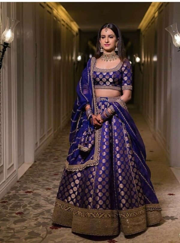 Xomantic Fashion Womens Semi Stitched Lehnega Choli - Image 2